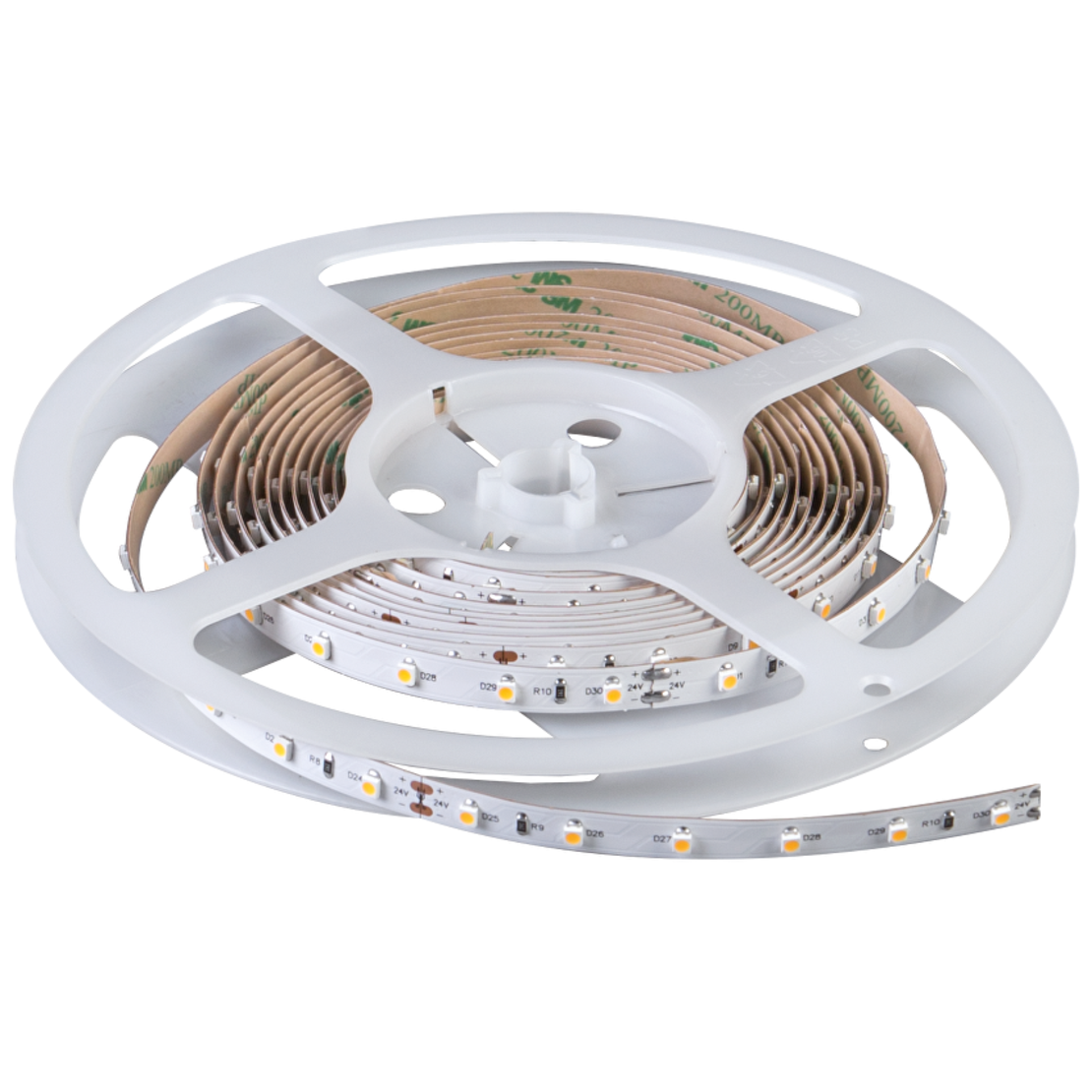 Професионална LED лента топло бяла 5м IP54  24V DC 120° 4.8W/m 2700K SMD 3528