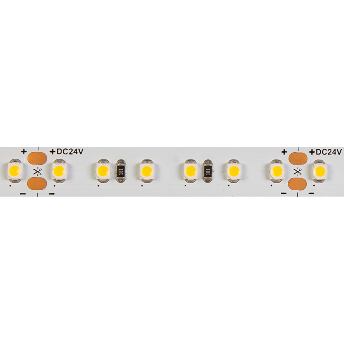 Професионална LED лента топло бяла 5м  24V DC 120° 9.6W/m Warm White SMD 3528