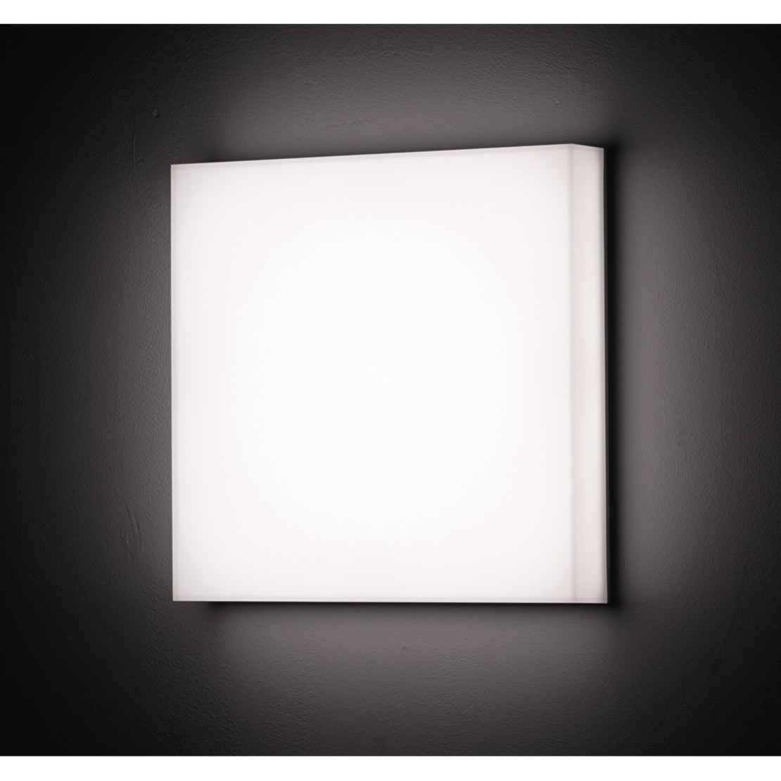 LED плафониера със сменяема мощност и цветна температура, 18/24/30W, 3000/4000/5000K, IP54, IK08,   бяла Квадрат