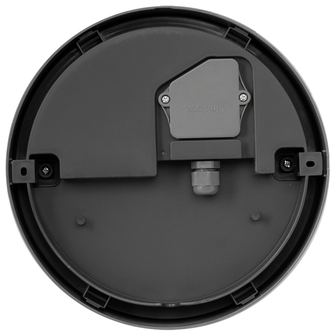 LED IP65 18W  плафониера сив Кръг