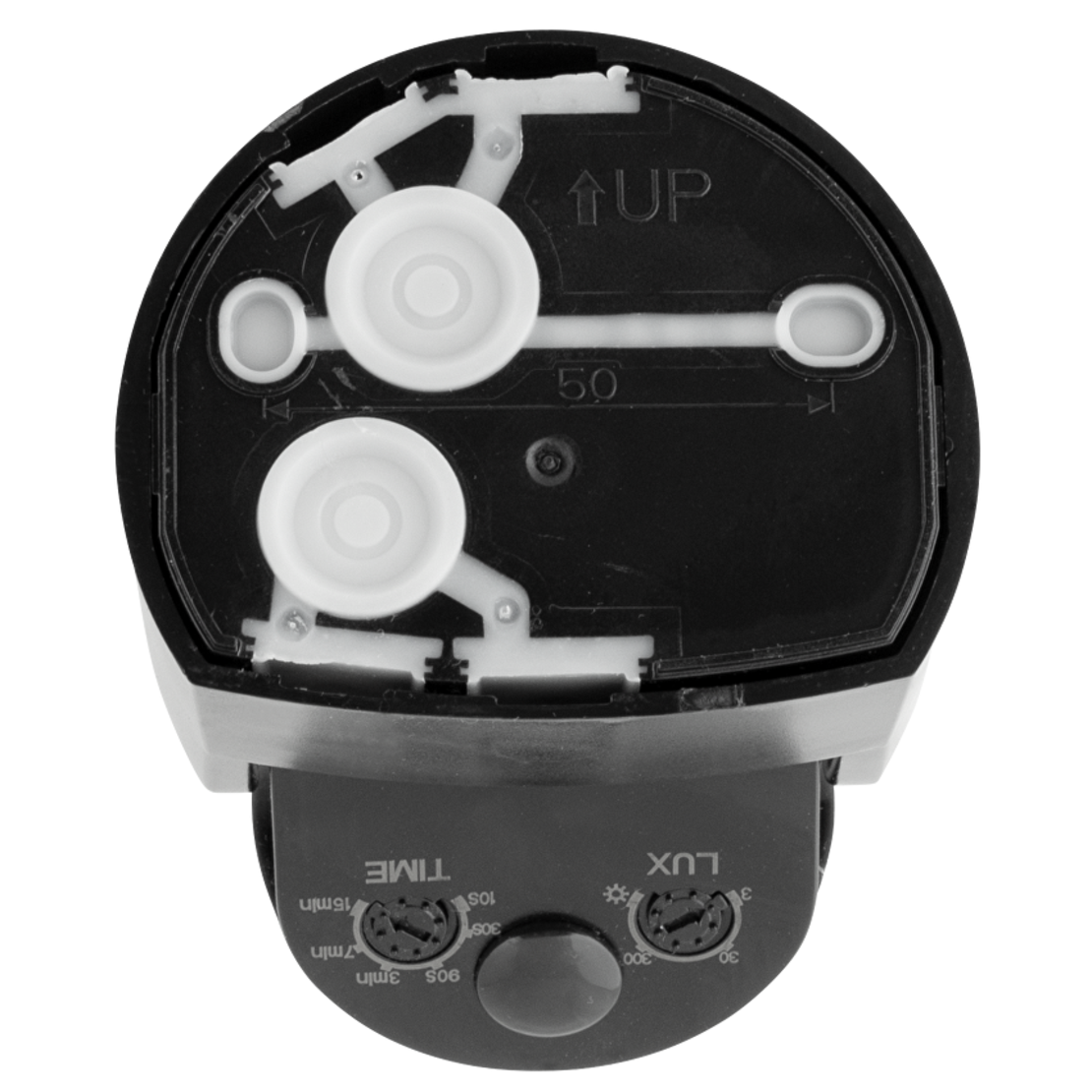PIR сензор за движение за открит монтаж с черна леща, 9m, 2xPIR, IP65, черен  220V-240V AC 180/360 1200W/600W