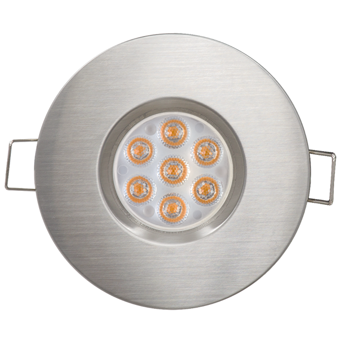 LED луна за вграждане насочена топла , сатиниран никел  220V-240V AC 45° 6.5W 2700K SMD 2835