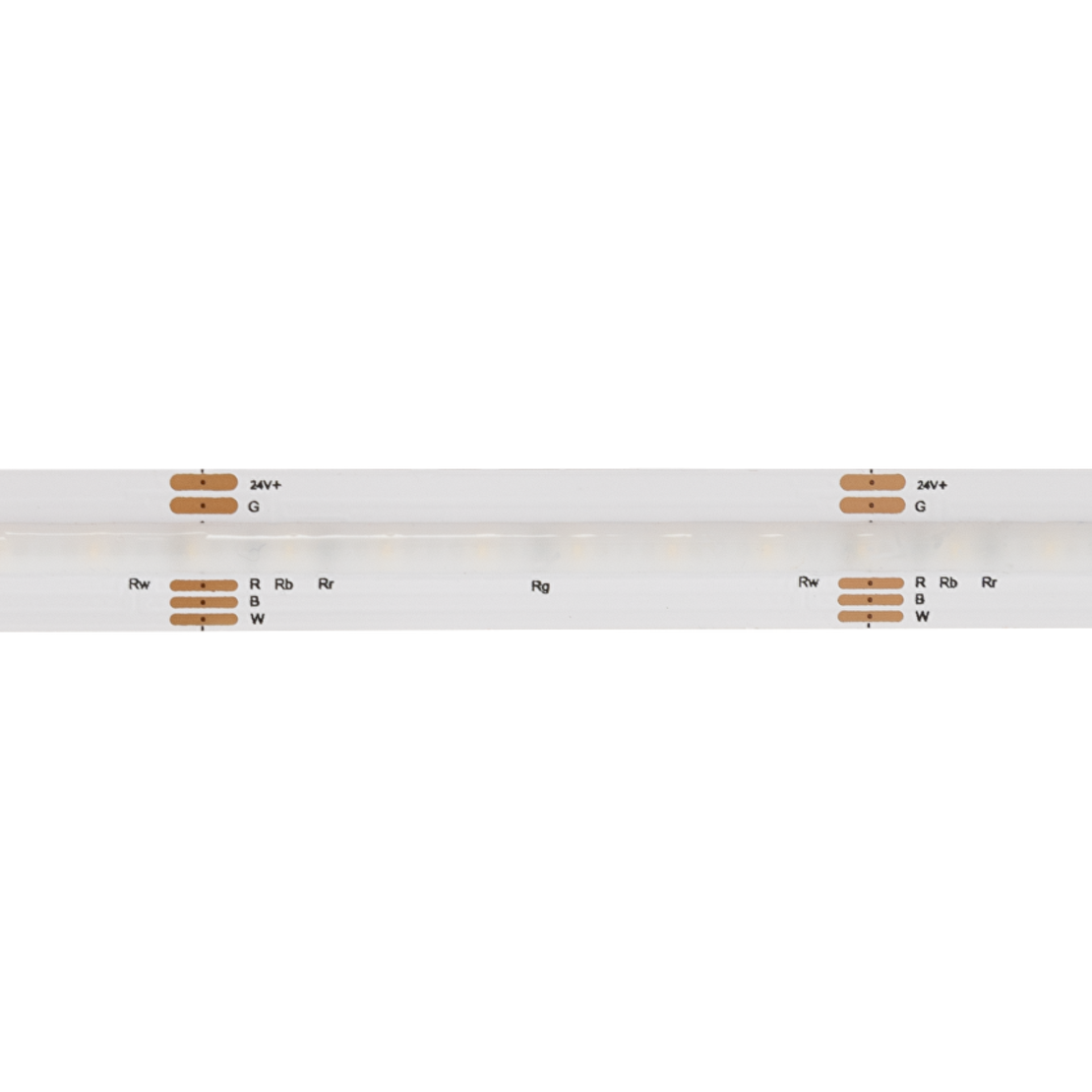 Професионална LED 5м  24V DC 120° 15.8W/m RGB+4000K COB