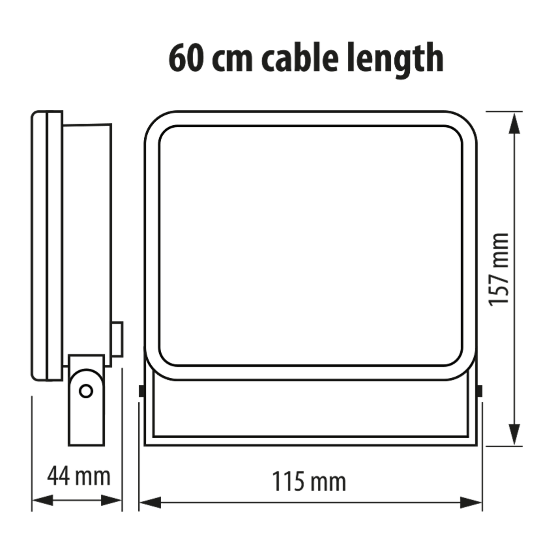 LED прожектор без заслепяване, бял, IP65  220V-240V AC 120° 20W 4200K SMD 2835