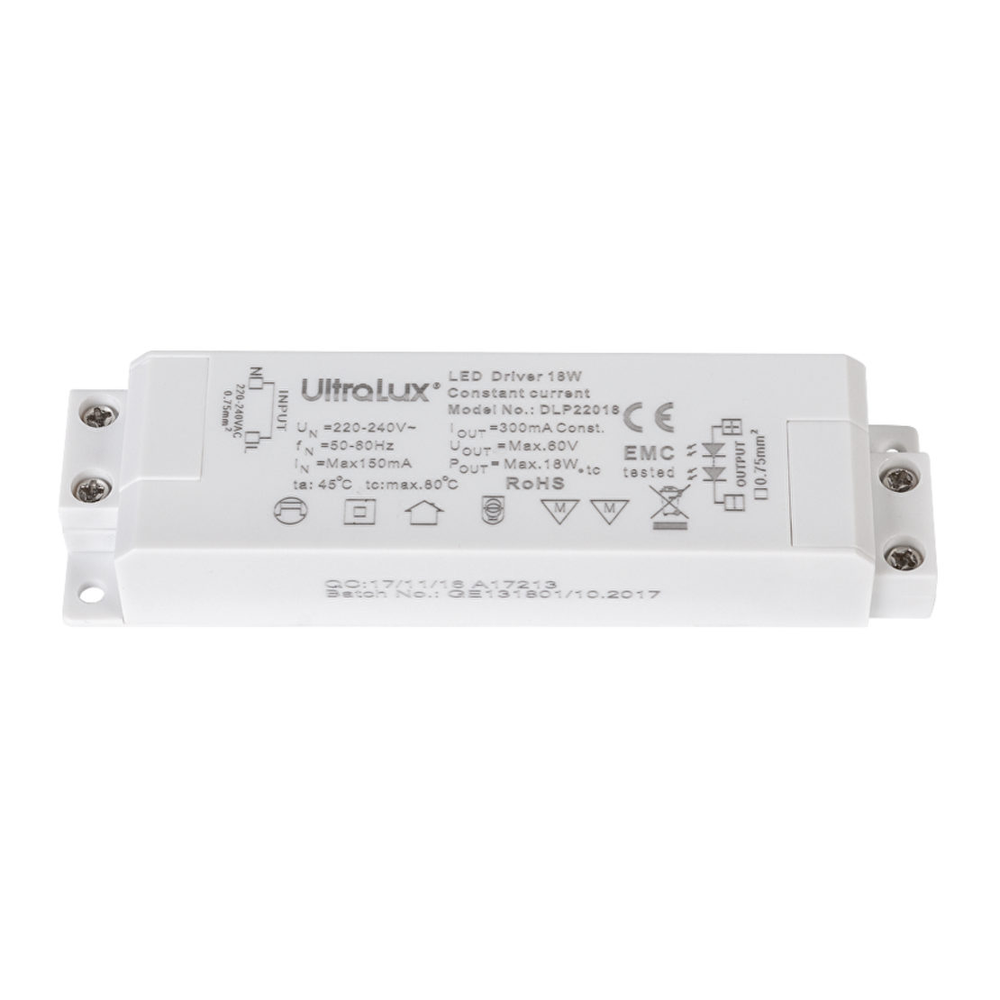 Недимиращ драйвер за LED панели  220V-240V AC  18W