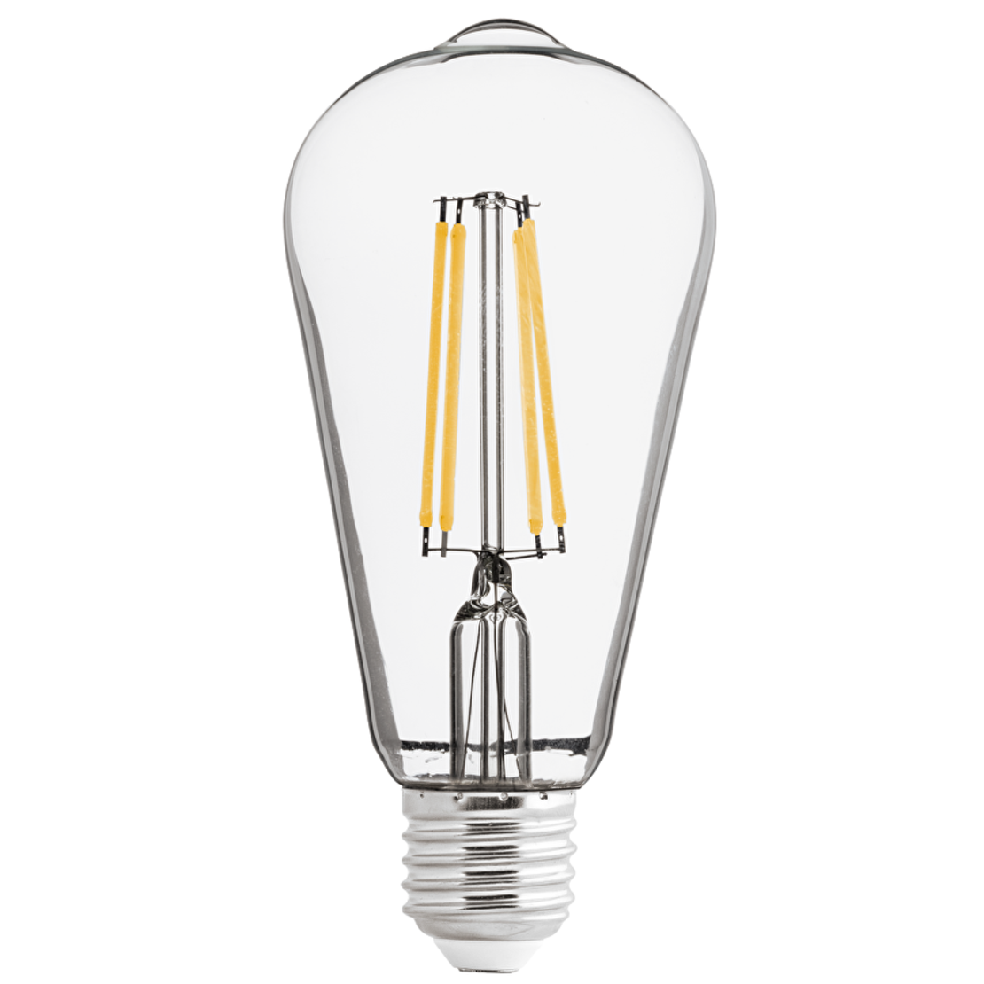 LED димиращ filament крушка неутрална ST64 E27 220V-240V AC 360° 8W 4200K Filament