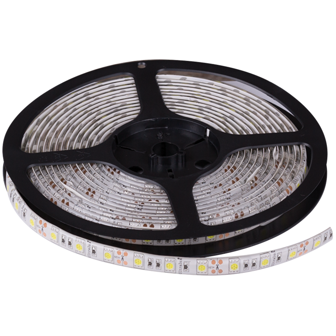 LED лента топло бяла IP65 5м  12V DC 120° 14.4W/m Warm White SMD 5050