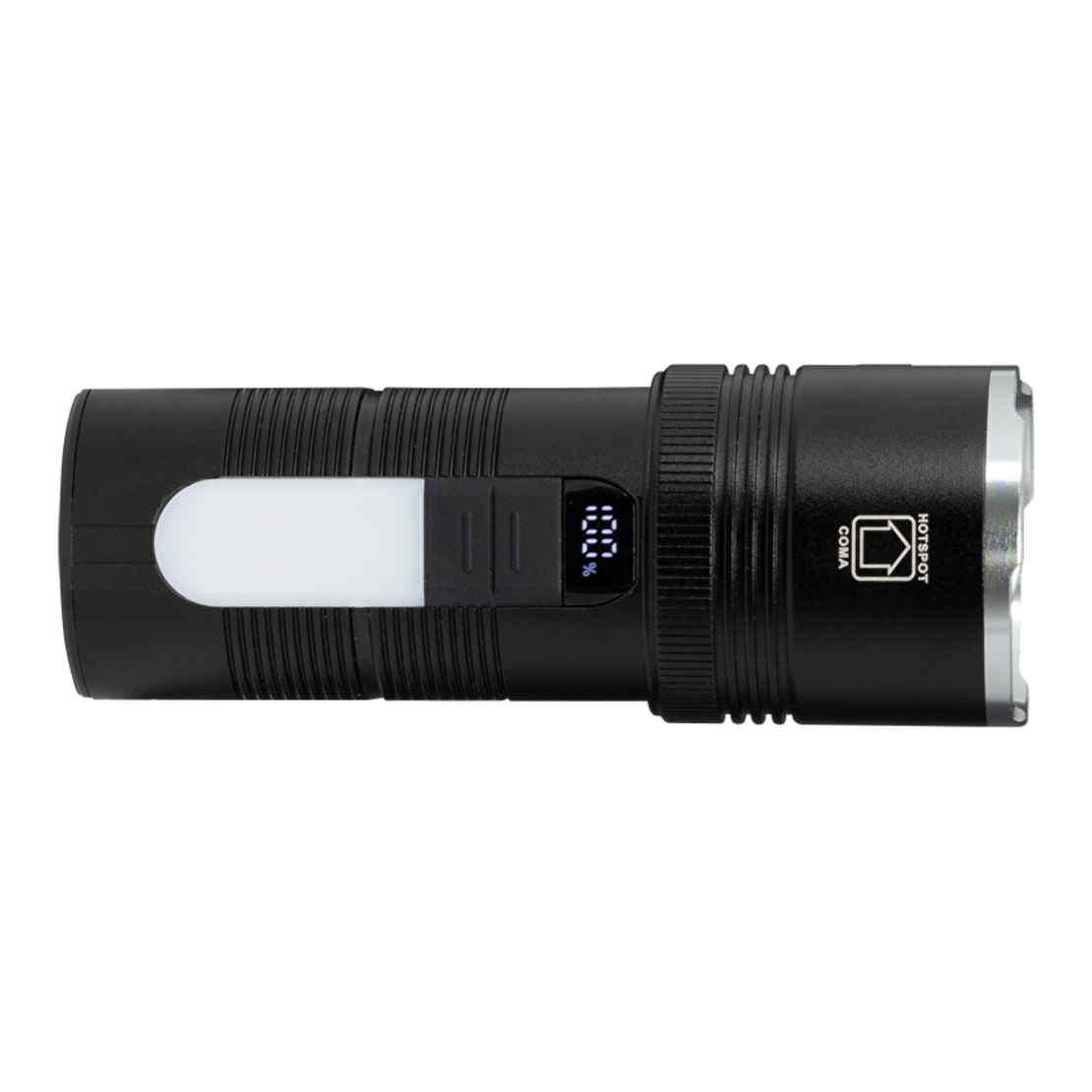 LED фенер със зуум, странично светене и power bank функция 10W/3W IP44 2000lm/600lm