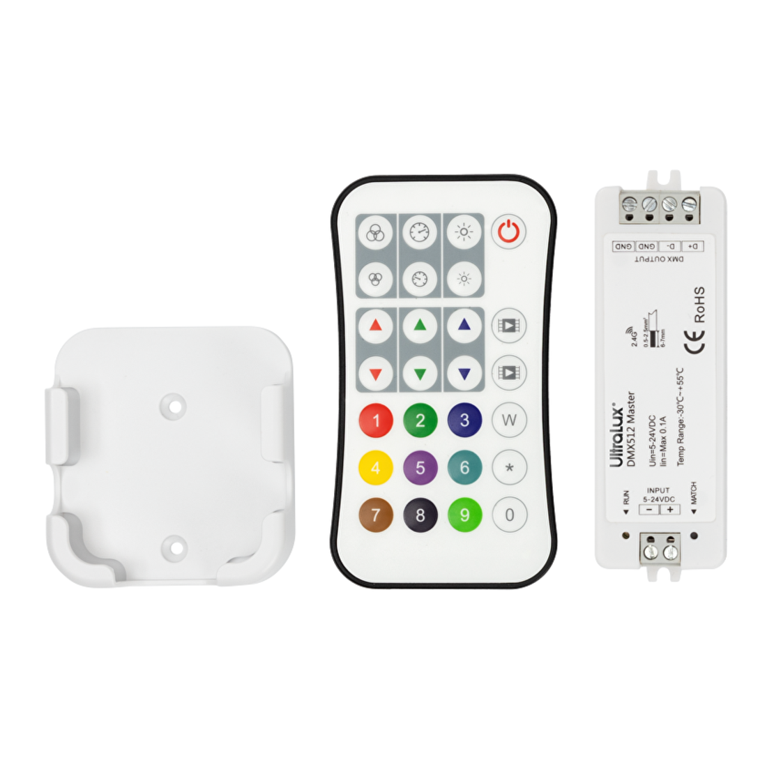 DMX512 RF контролер за RGBW LED осветление IP20  5-24V DC