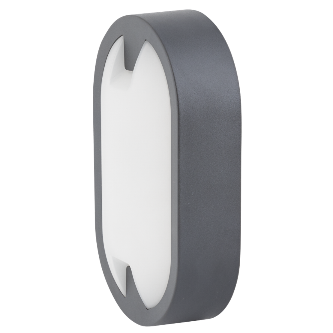 LED IP65 15W  плафониера сив Елипса
