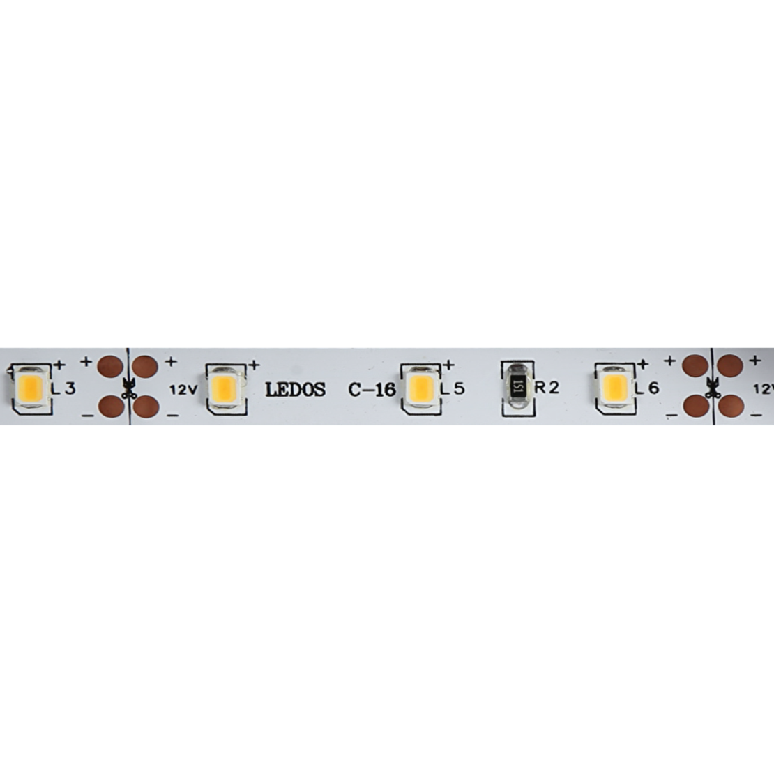 LED лента топло бяла 5м  12V DC 120° 4.8W/m 3000K SMD 2835