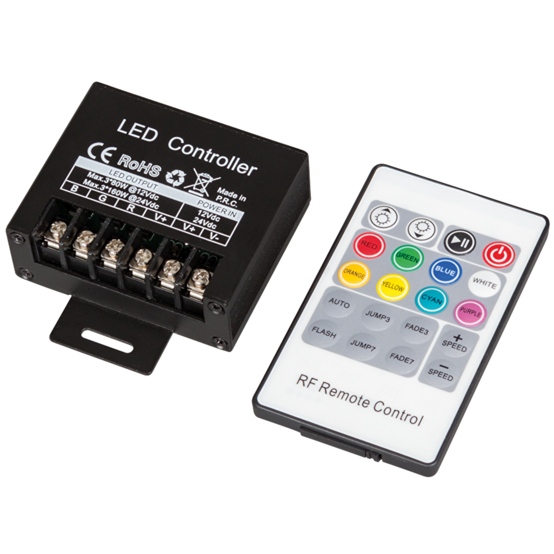 RF контролер за RGB LED осветление, 20А  12-24V DC  240W(12V)