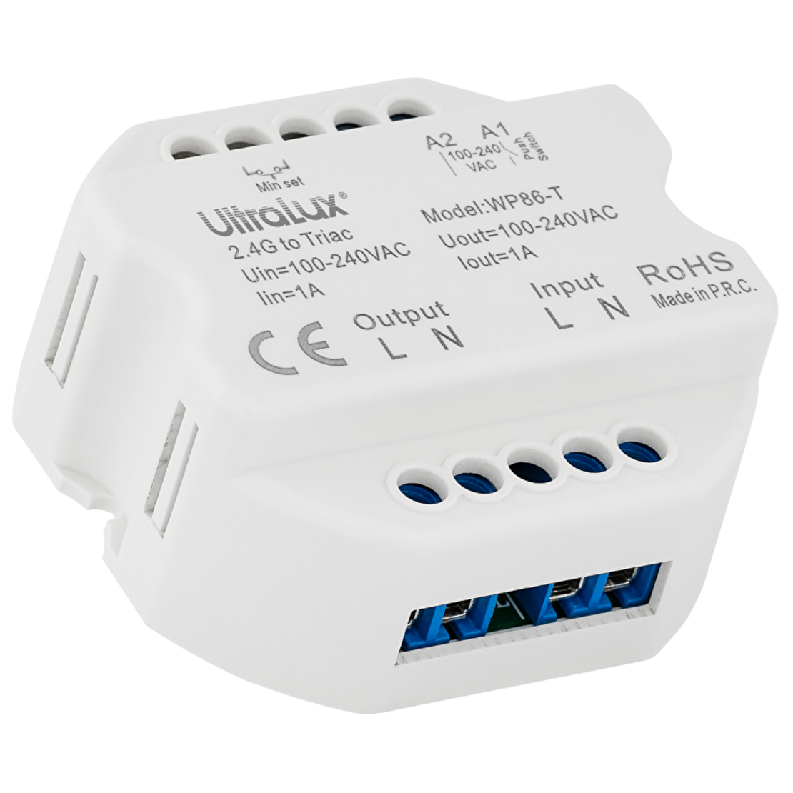 2.4G RF TRIAC димер, 1А  220V-240V AC  220W
