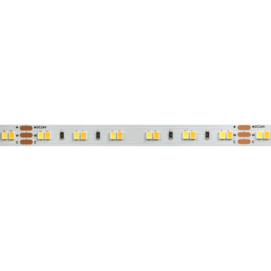 Професионална LED лента CCT 5m IP20  24V DC 120° 18W/m 2700K-6500K SMD 2835