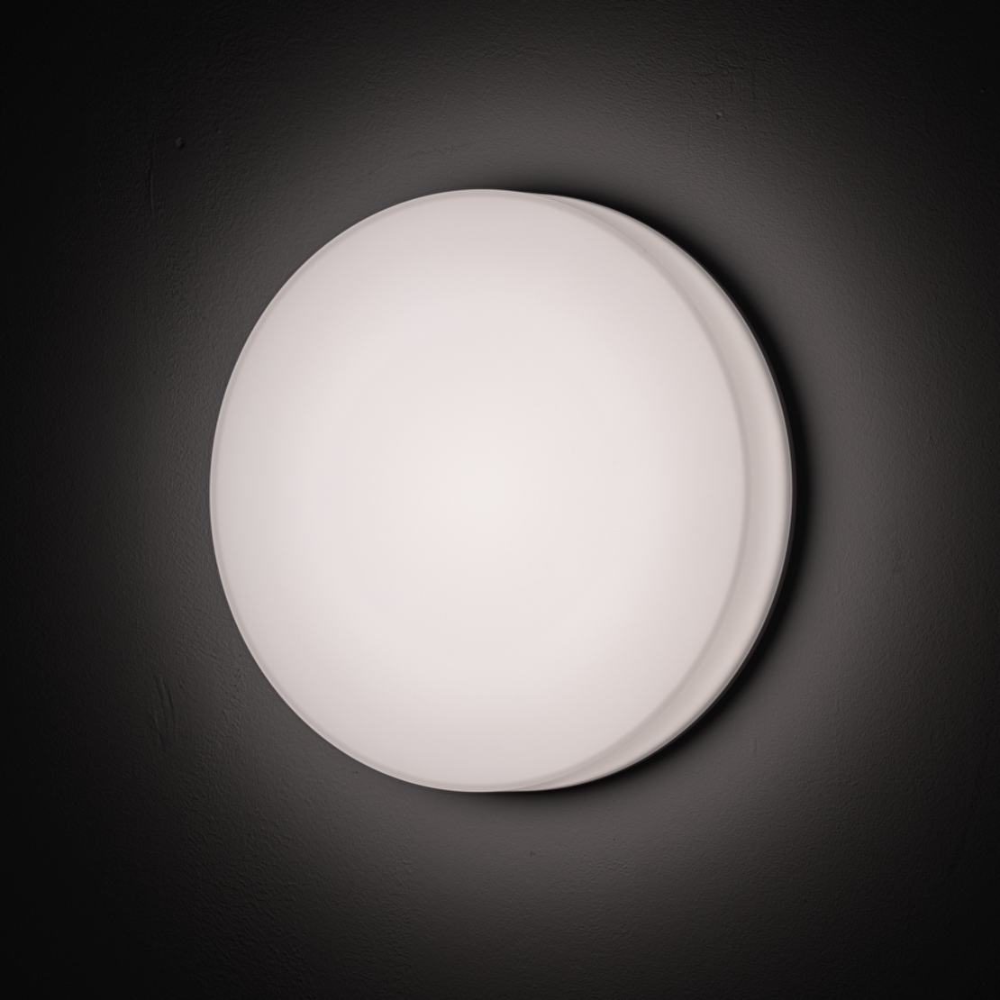 LED плафониера със сменяема мощност и цветна температура, 18/24/30W, 3000/4000/5000K, IP54, IK08   бяла Кръг