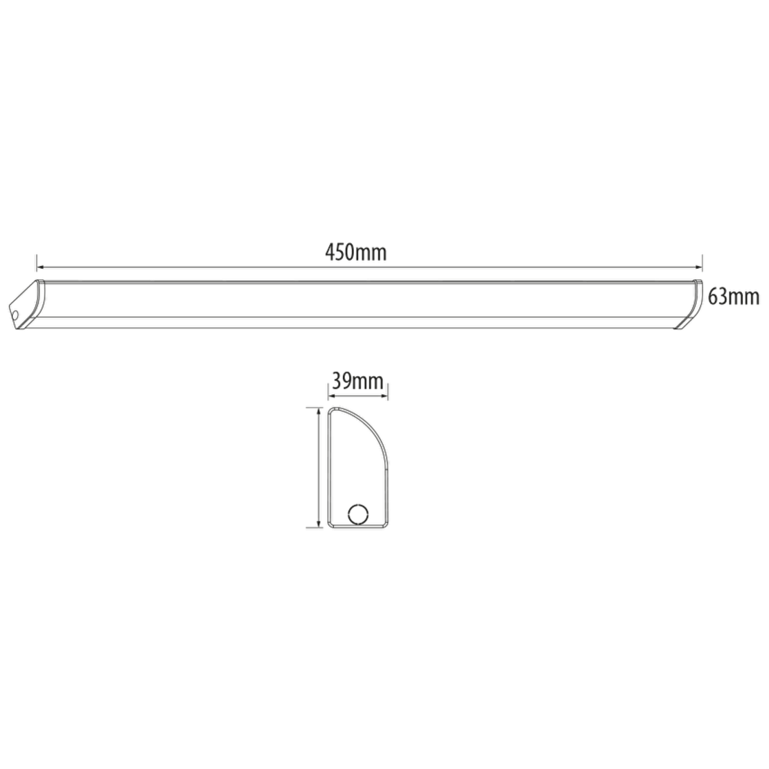 LED лампа за огледало с ключ IP44 45cm  220V-240V AC 120° 14W 4200K SMD 2835