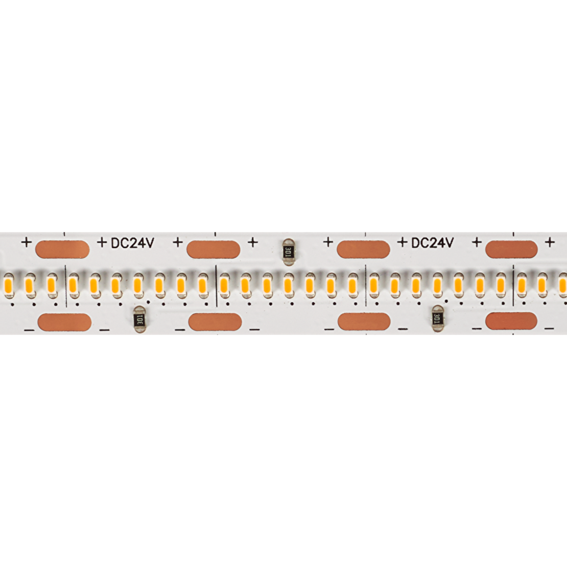 Професионална LED лента топло бяло 5м IP20  24V DC 120° 22W/m 2700K SMD 2110
