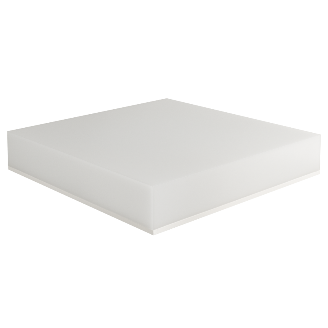 LED плафониера със сменяема мощност и цветна температура, 18/24/30W, 3000/4000/5000K, IP54, IK08,   бяла Квадрат