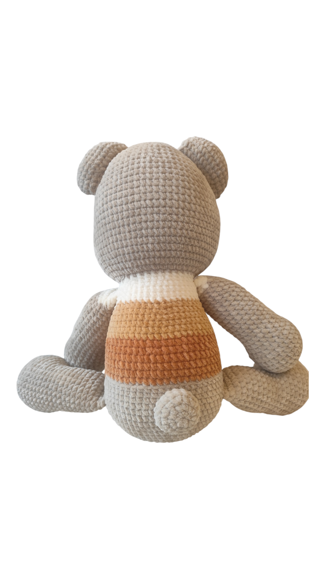 Плюшено ръчно плетено мече „Honey Teddy“ – 50 см