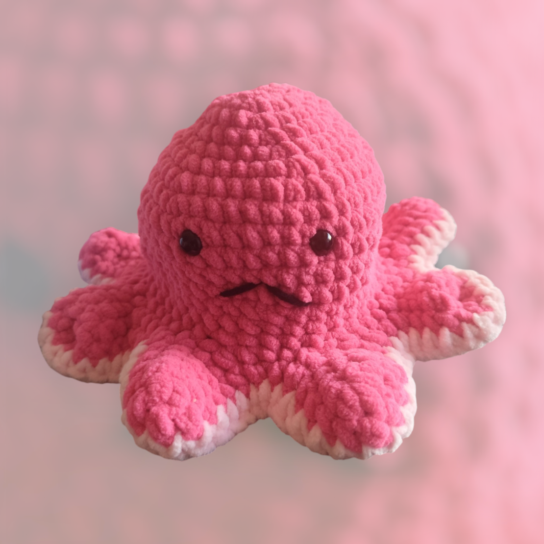 Двулицево плетено октоподче  | Усмихнато и намръщено | Ръчна изработка