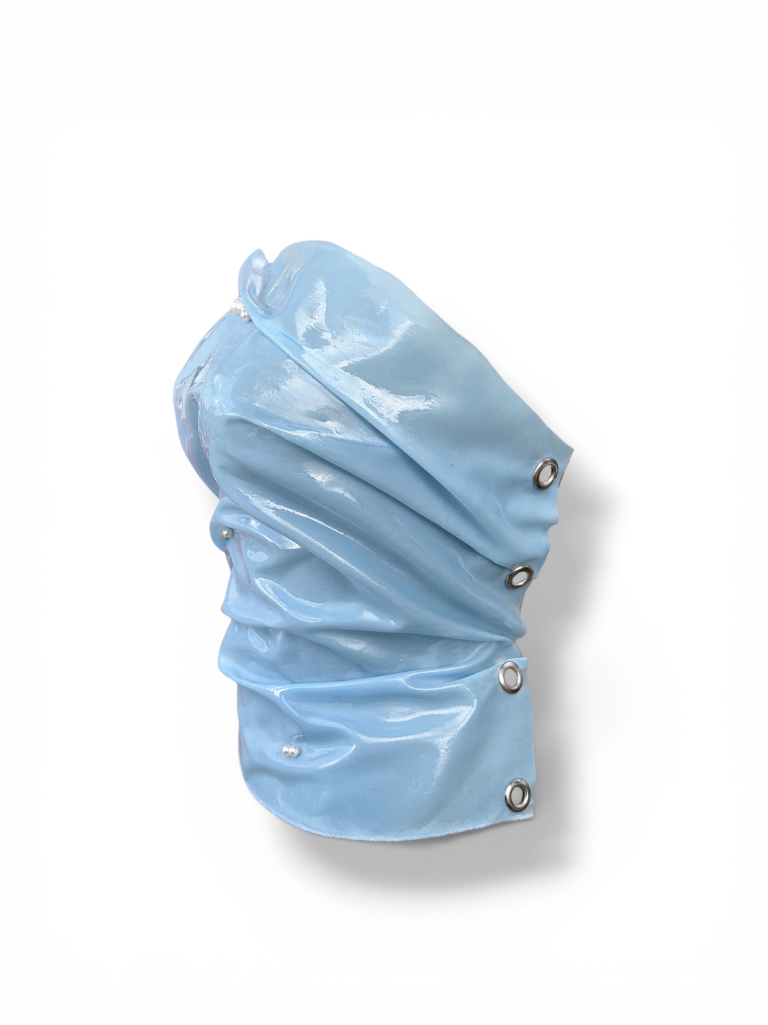 GOUD x FUNKY DISCO BABY BLUE PEARL CORSET