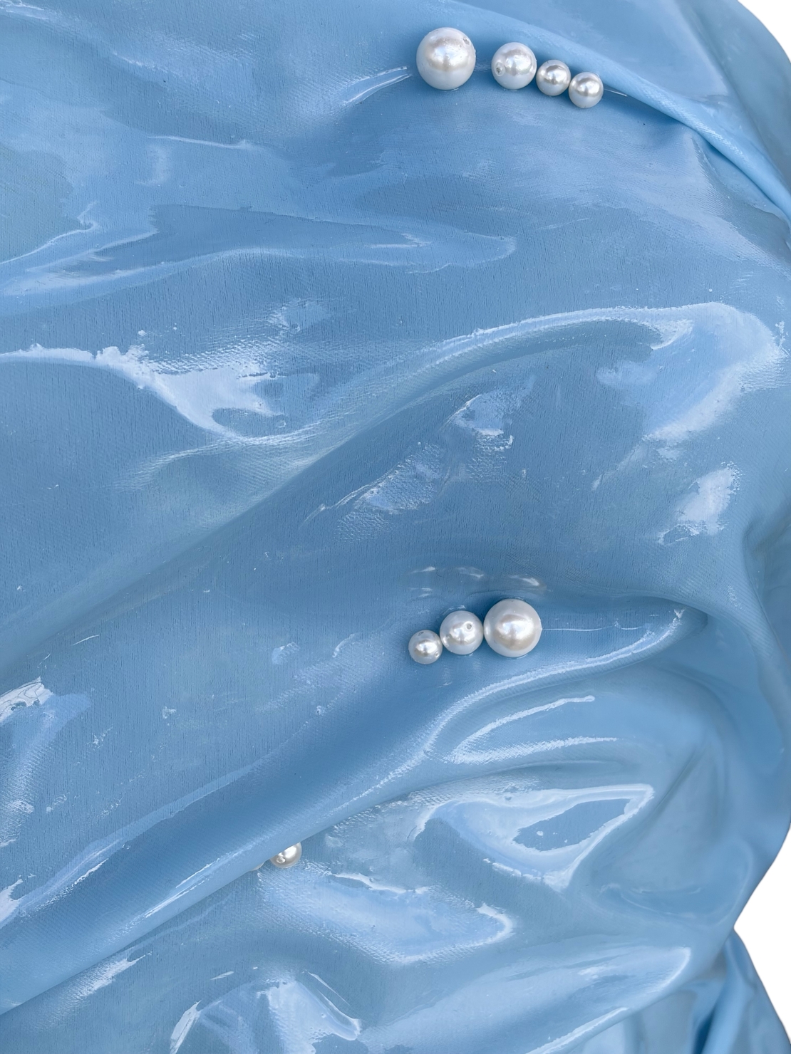 GOUD x FUNKY DISCO BABY BLUE PEARL CORSET