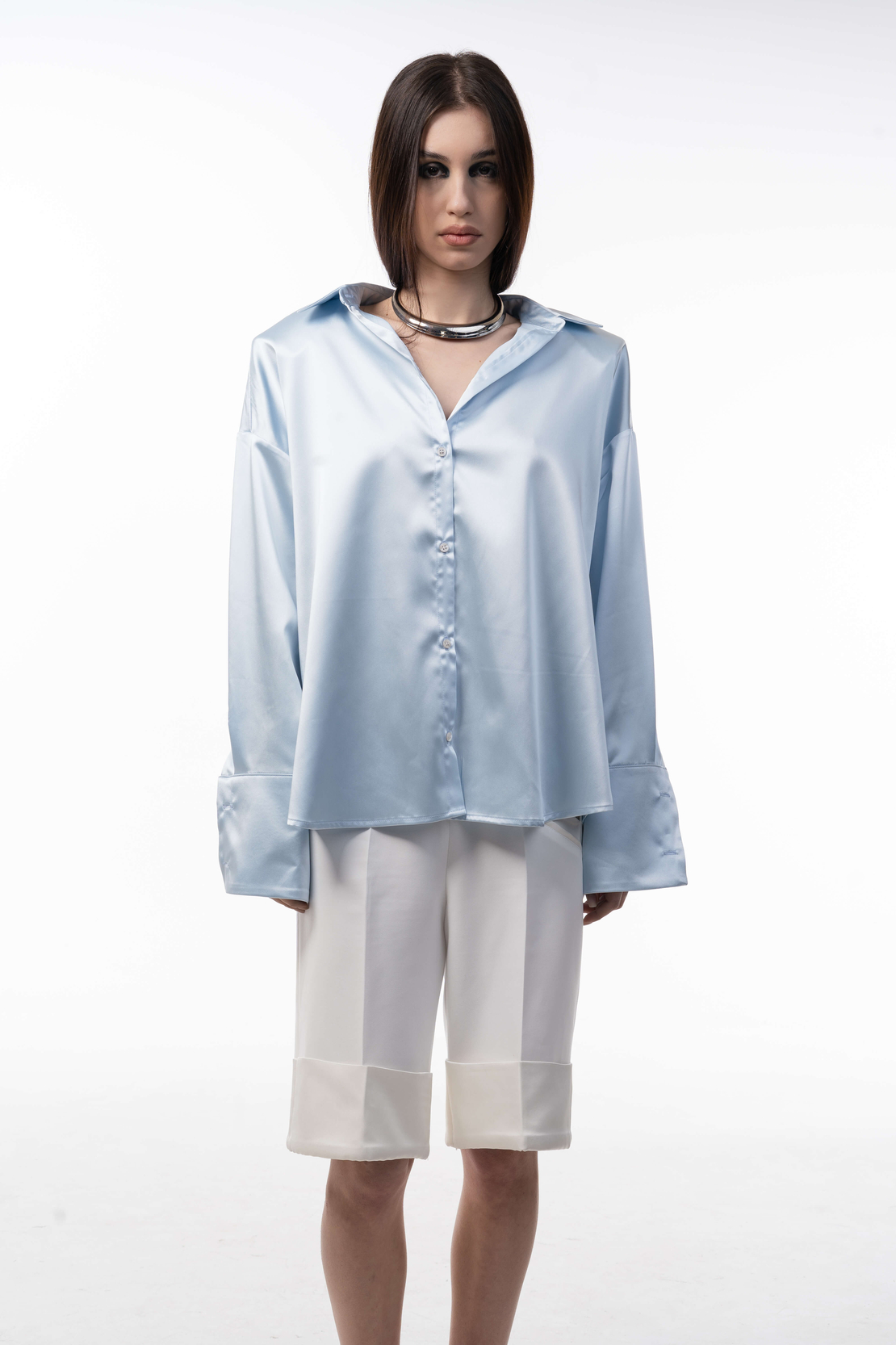 BACK AFFAIR SHIRT IN SKY BLUE