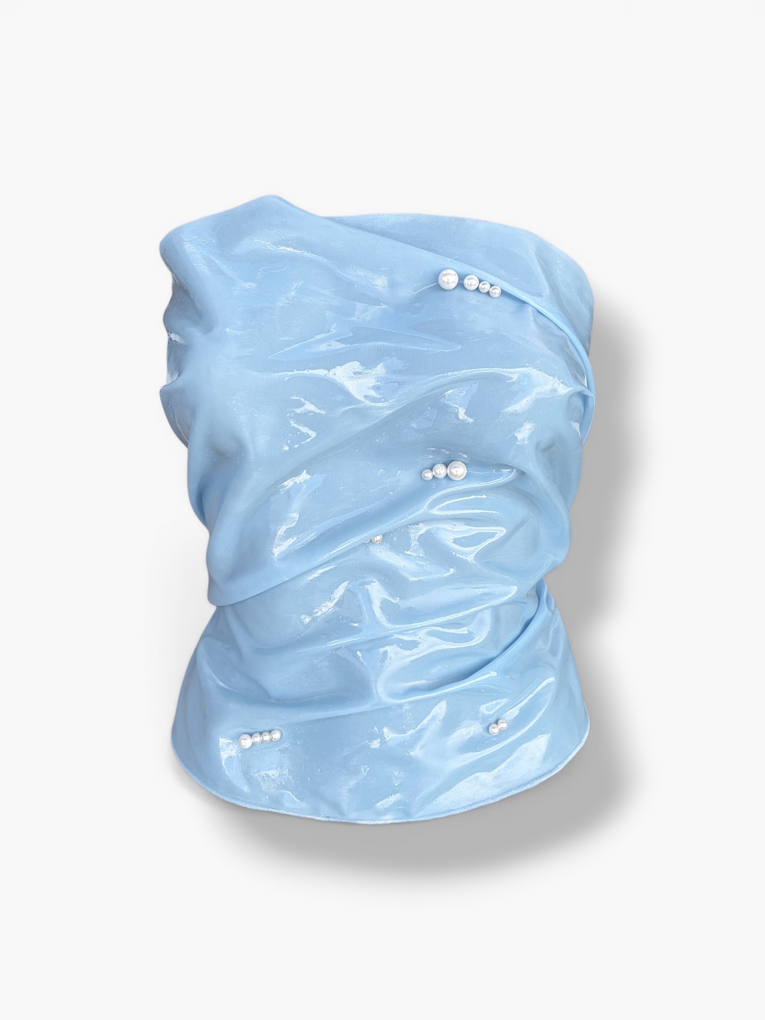 GOUD x FUNKY DISCO BABY BLUE PEARL CORSET