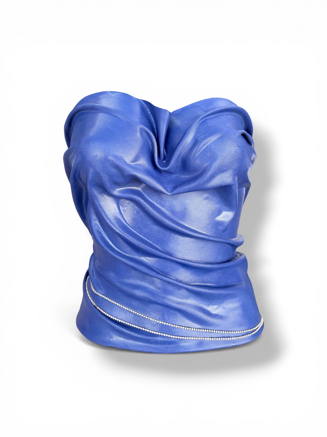 GOUD x FUNKY DISCO ROYAL BLUE CRYSTAL CORSET