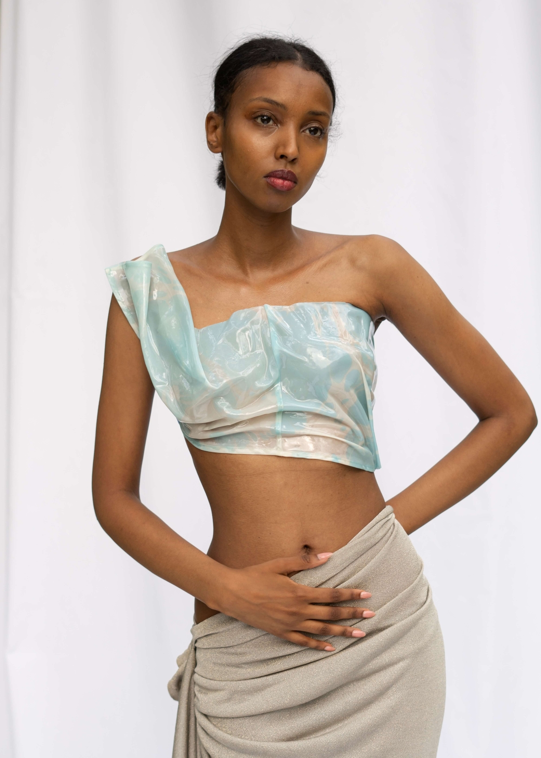 FLOW CORSET IN LIGHT BlUE