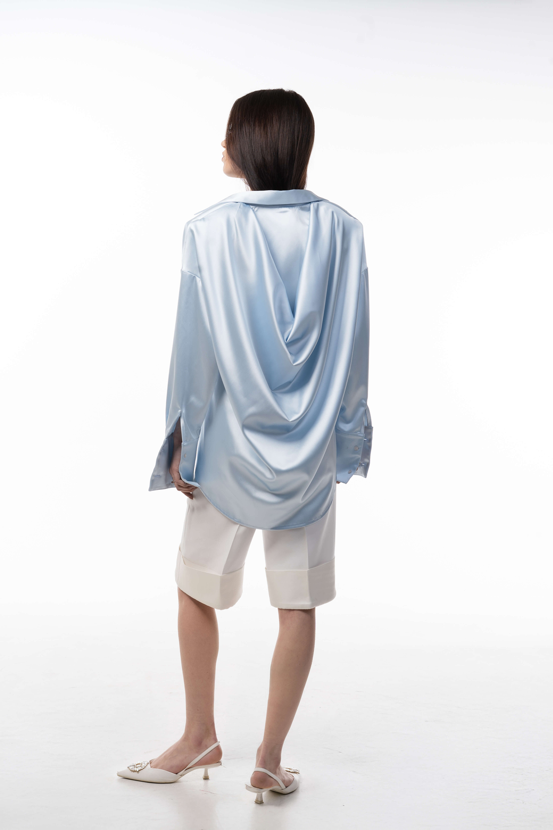 BACK AFFAIR SHIRT IN SKY BLUE