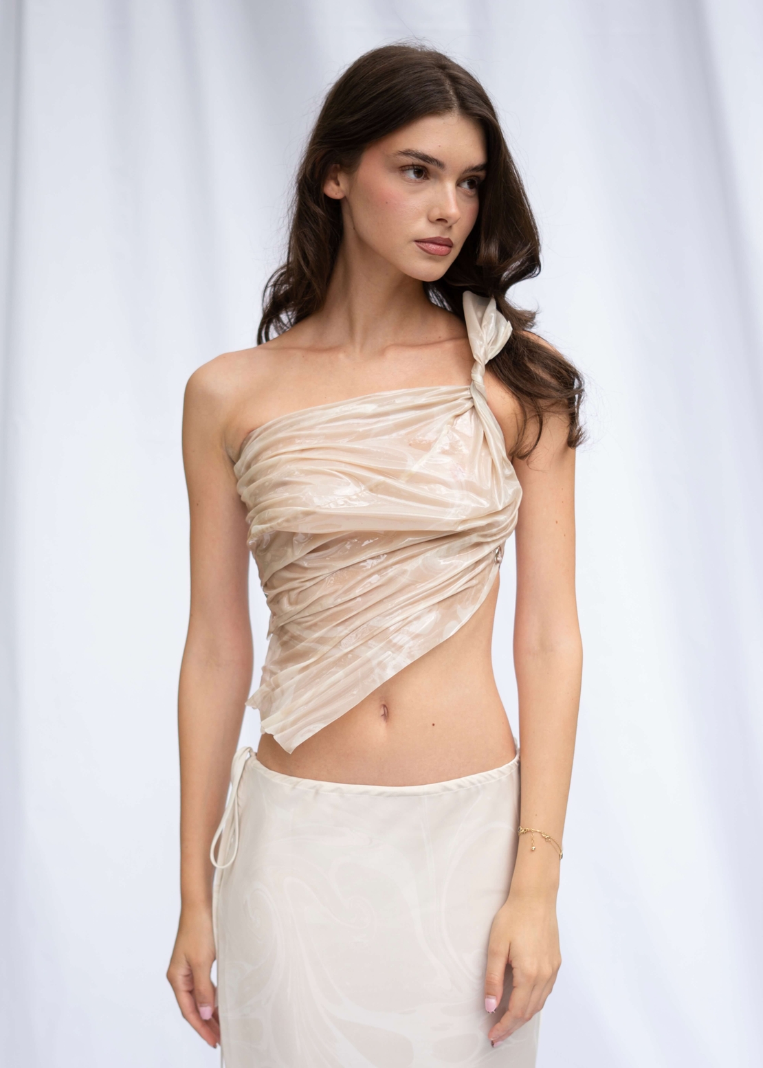 MARBLE MUSE CORSET IN BEIGE
