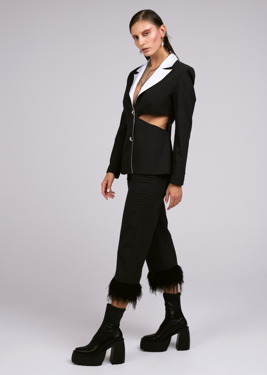 SCULPTED SLATE  BLAZER