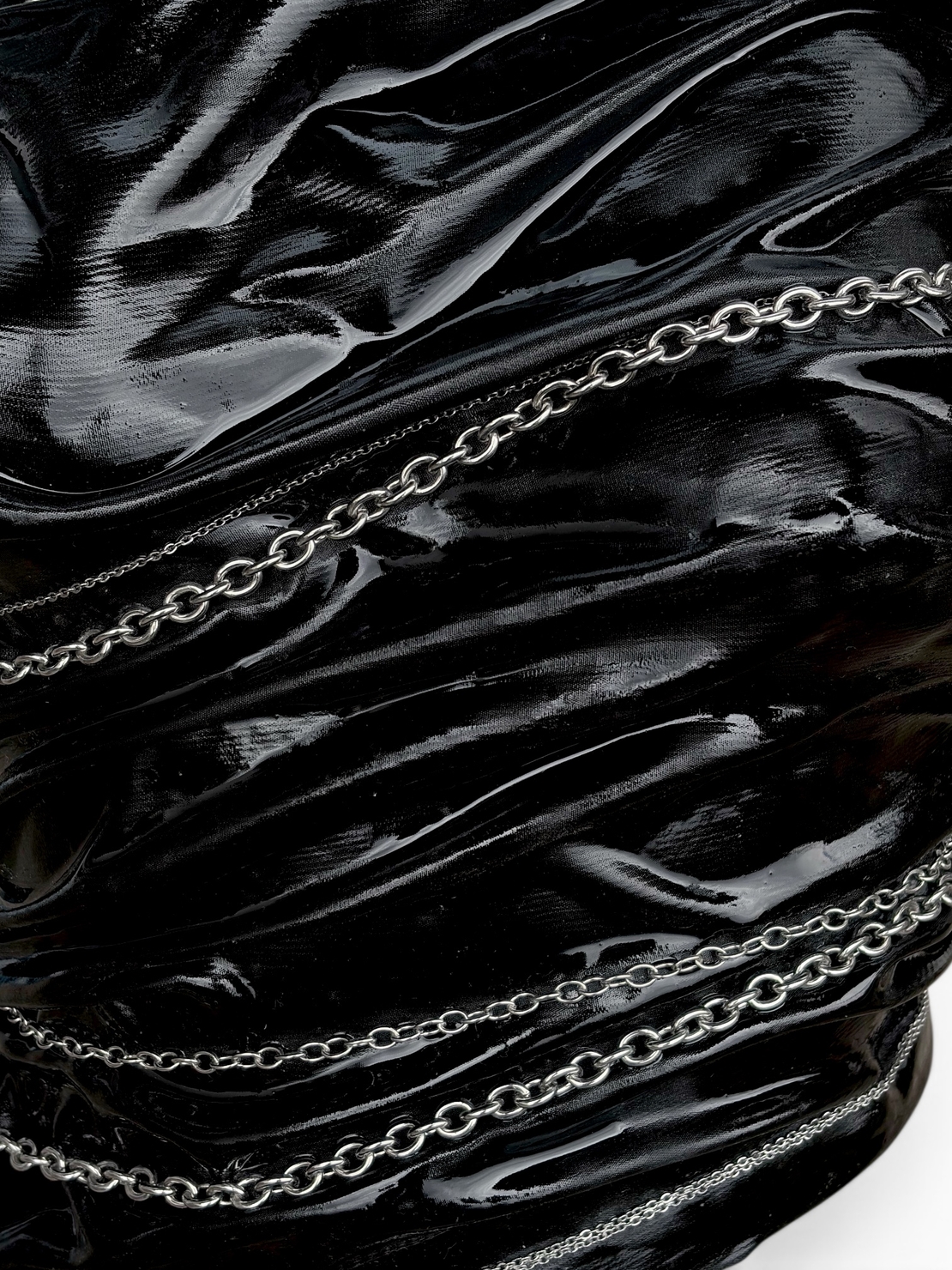 GOUD x FUNKY DISCO BLACK CHAIN CORSET