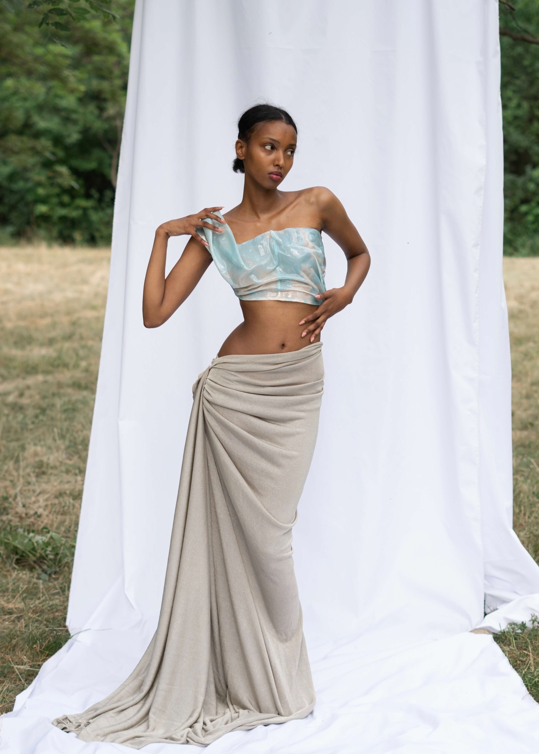 FLOW CORSET IN LIGHT BlUE