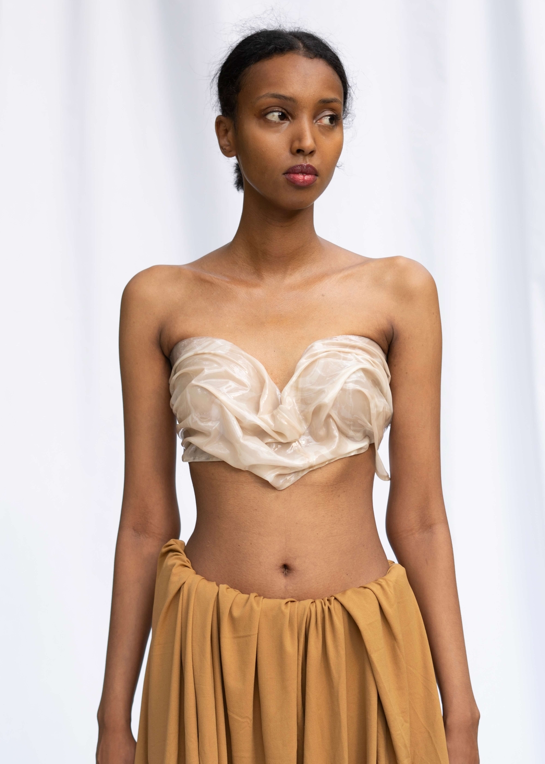 SILK DREAM CORSET IN BEIGE