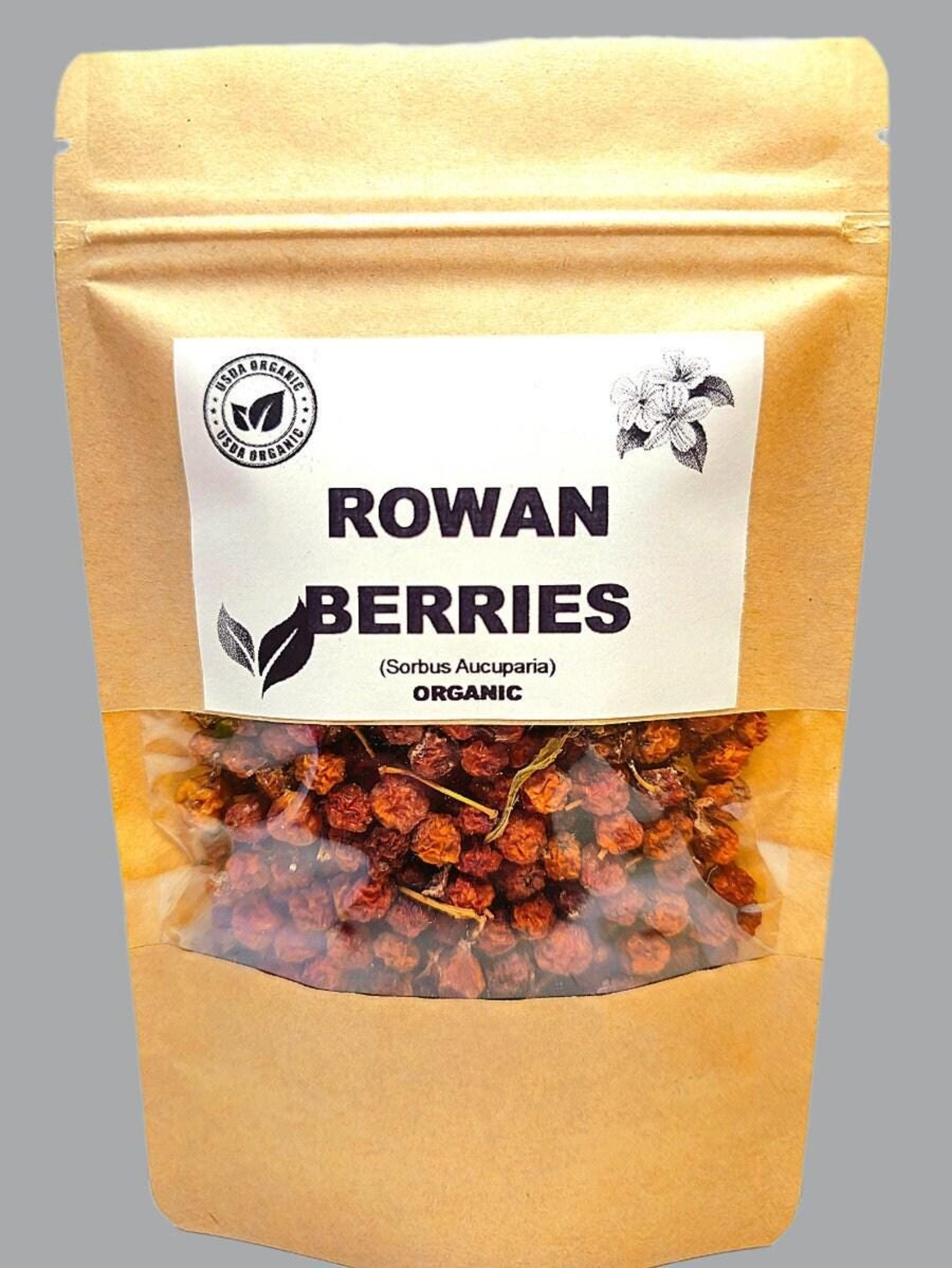 Organic ROWAB BERRIES | sorbus aucuparia | rowan tea | herbal tea mountain ash berries | dried berries | organic herb | herba | tea