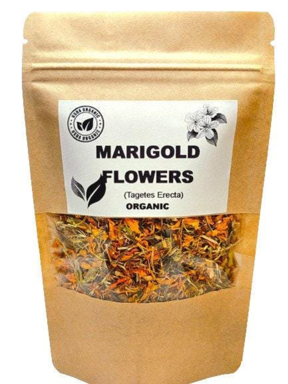 Organic MARIGOLD FLOWERS | tagetes erecta | marigold tea | dried flowers | organic herbs | dried herbs | herba | tea