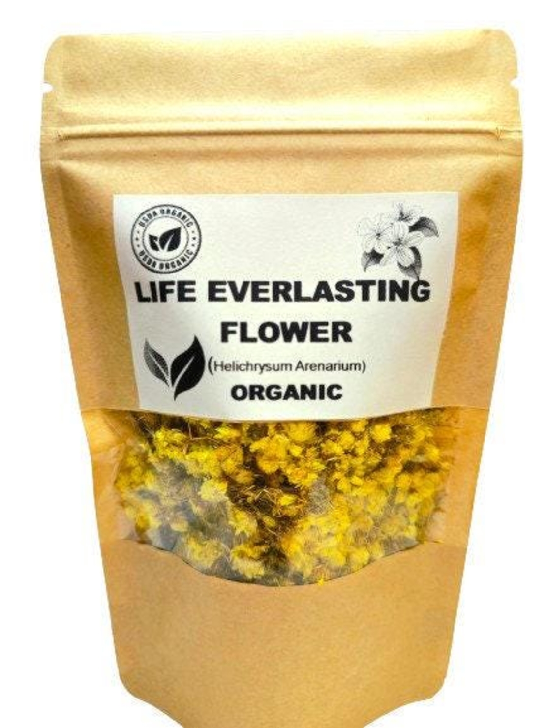 Organic LIFE EVERLASTING FLOWERS | helichrysum arenarium | life everlasting tea | herbal tea | dried flower | herba | helichrysum stoechas