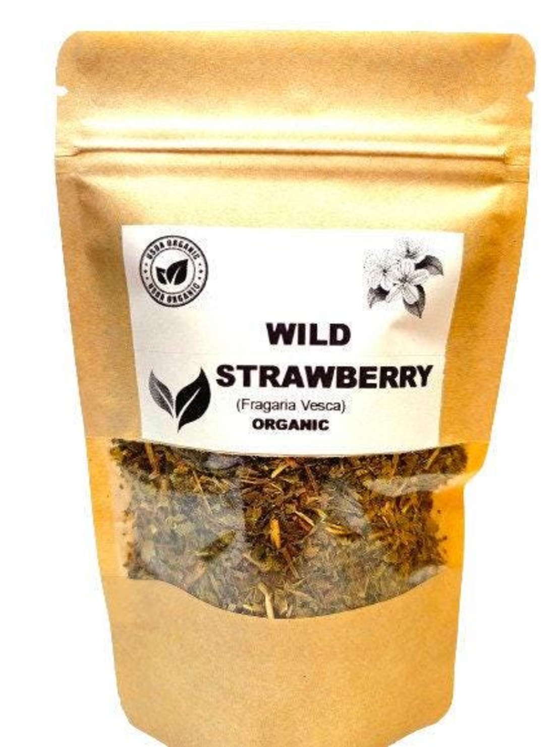 Organic Wild Strawberry Leaf (Fragaria vesca)