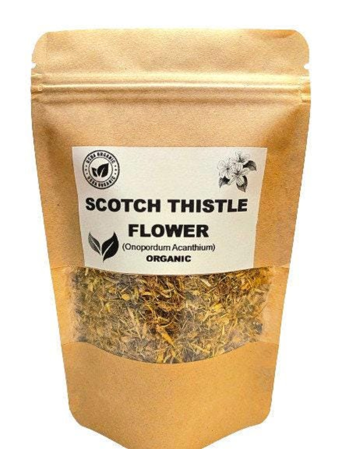 Organic SCOTCH THISTLE FLOWER | onopordum acanthium | scotch thistle tea | herbal tea | dried flower | herba | tea | organic herbs | flower