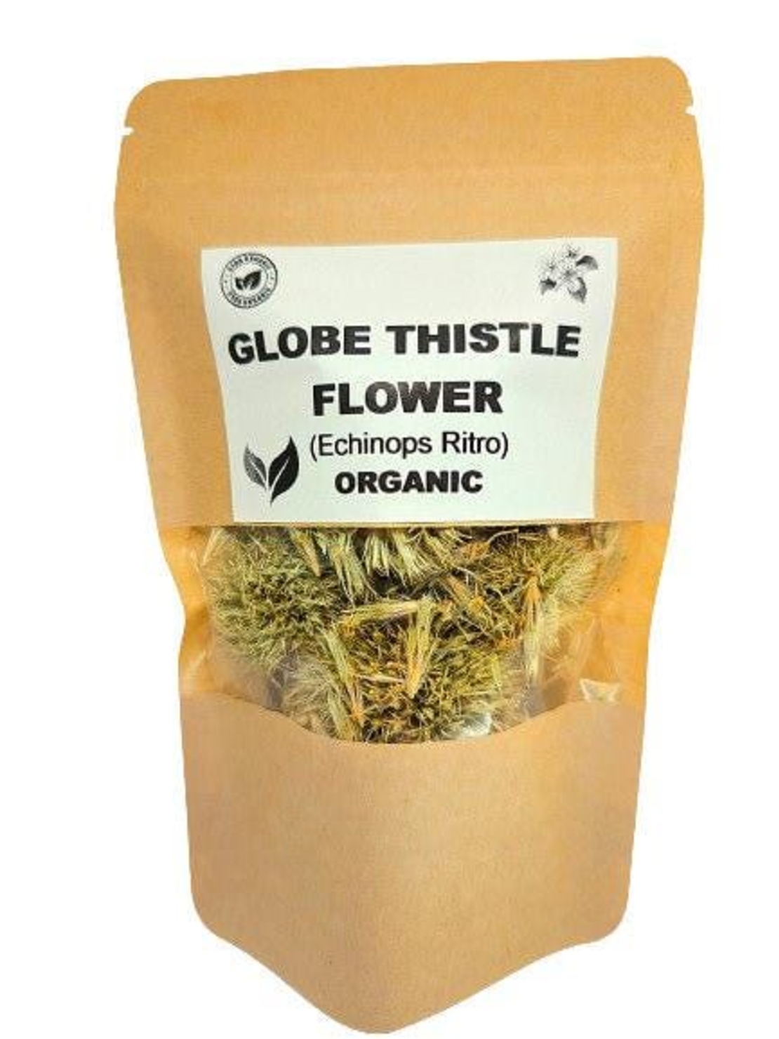 Organic GLOBE THISTLE FLOWER | echinops ritro | globe thistle flower tea | herbal tea | dried flower | organic flower | organic herbs |