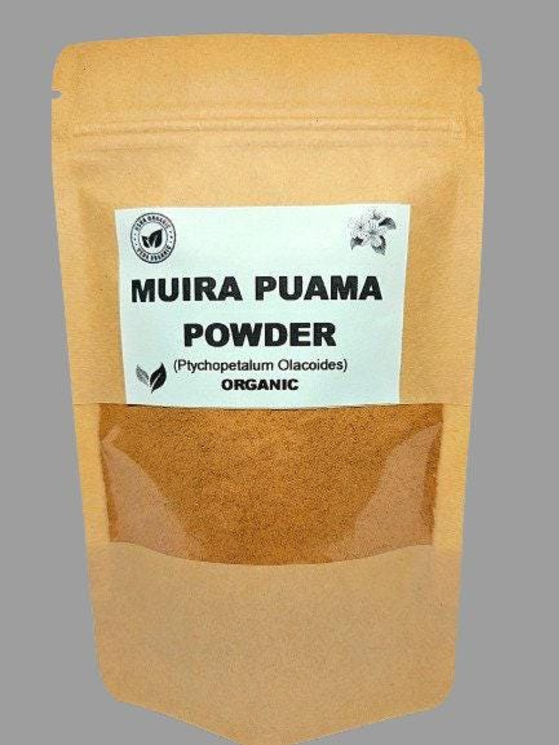 Organic muira puama bark powder | ptychopetalum olacoides | aphrodisiac | liriosma ovata | juniperus brasiliensis | herbal tea | herba | tea