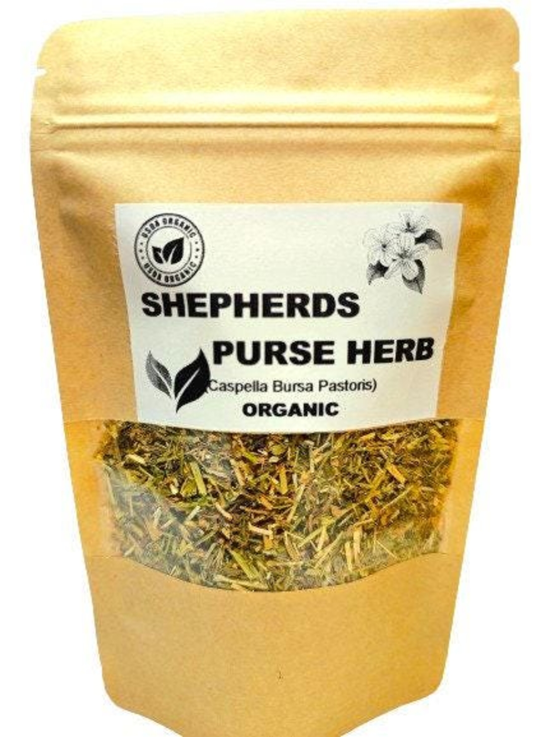 Organic SHEPHERD'S PURSE HERB | caspella bursa pastoris | shepherd's purse tea | herbal tea | dried herbs | organic herbs | herba | tea