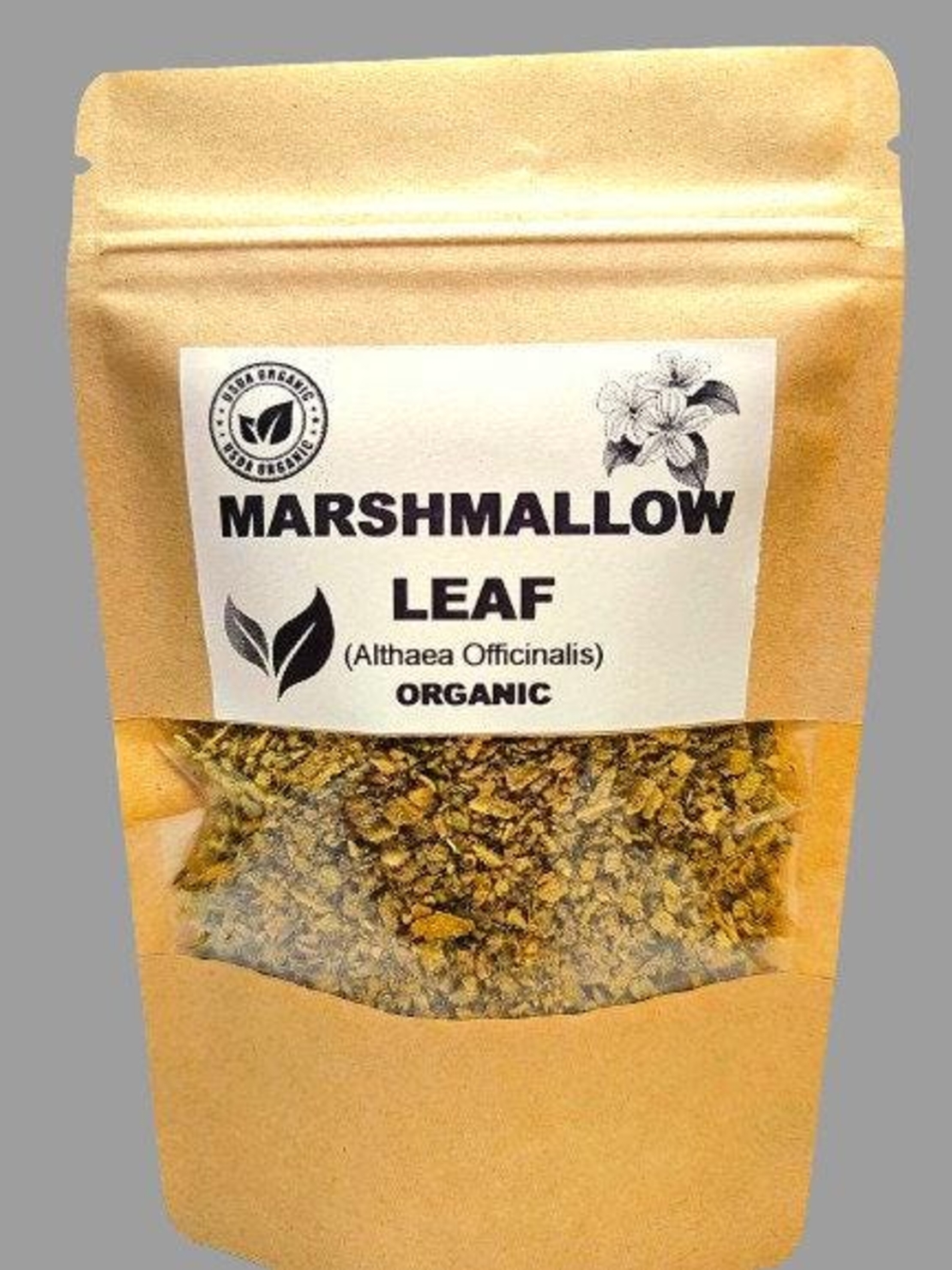 Organic MARSHMALLOW LEAF | althaea officinalis | marshmallow leaf tea | herbal tea | dried leaf | organic herbs | dried herbs | herba | tea