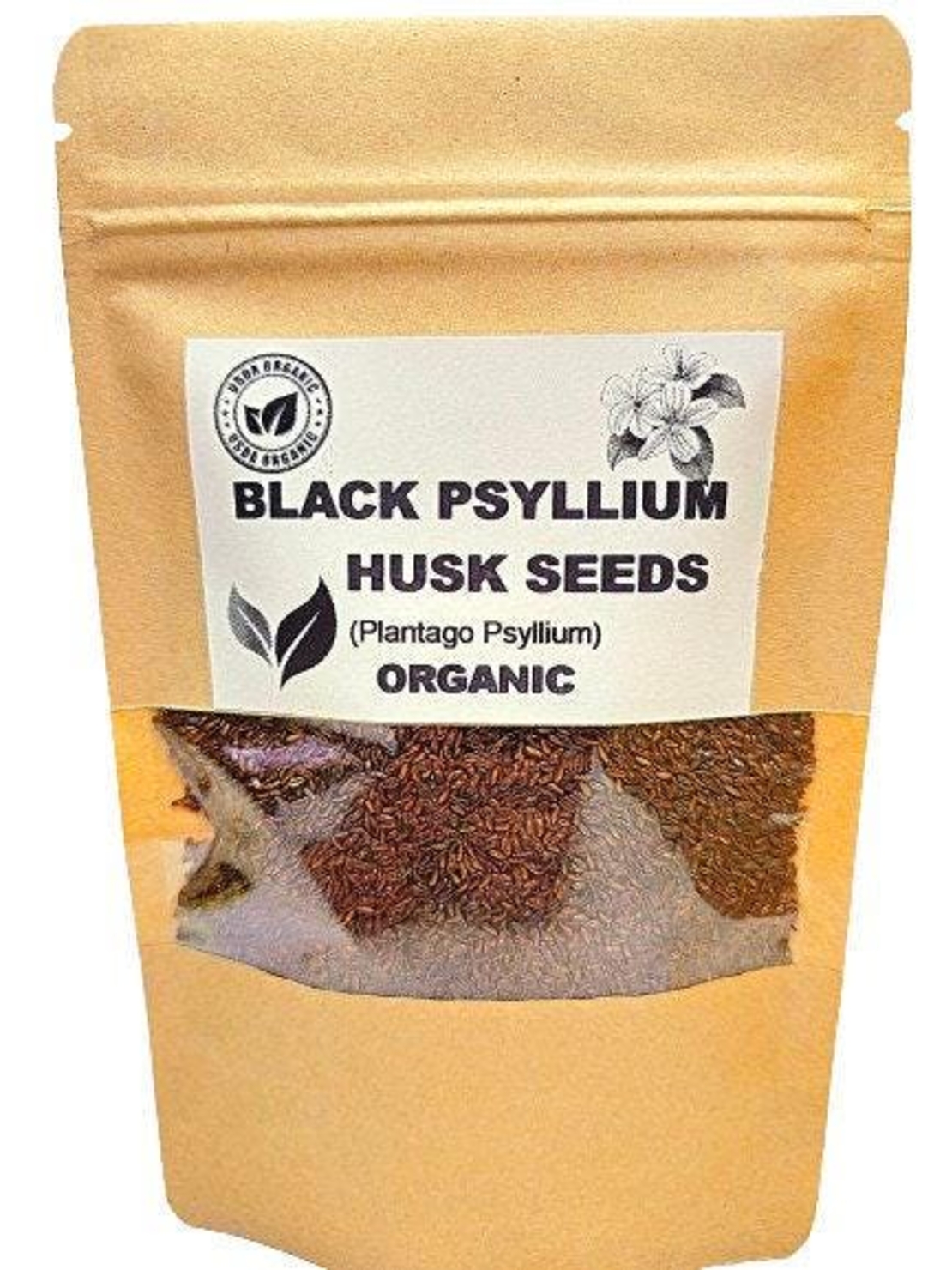 Organic BLACK PSYLLIUM HUSK seeds | plantago psyllium | black psyllium husk whole seeds | dried seeds | organic herbs | herba