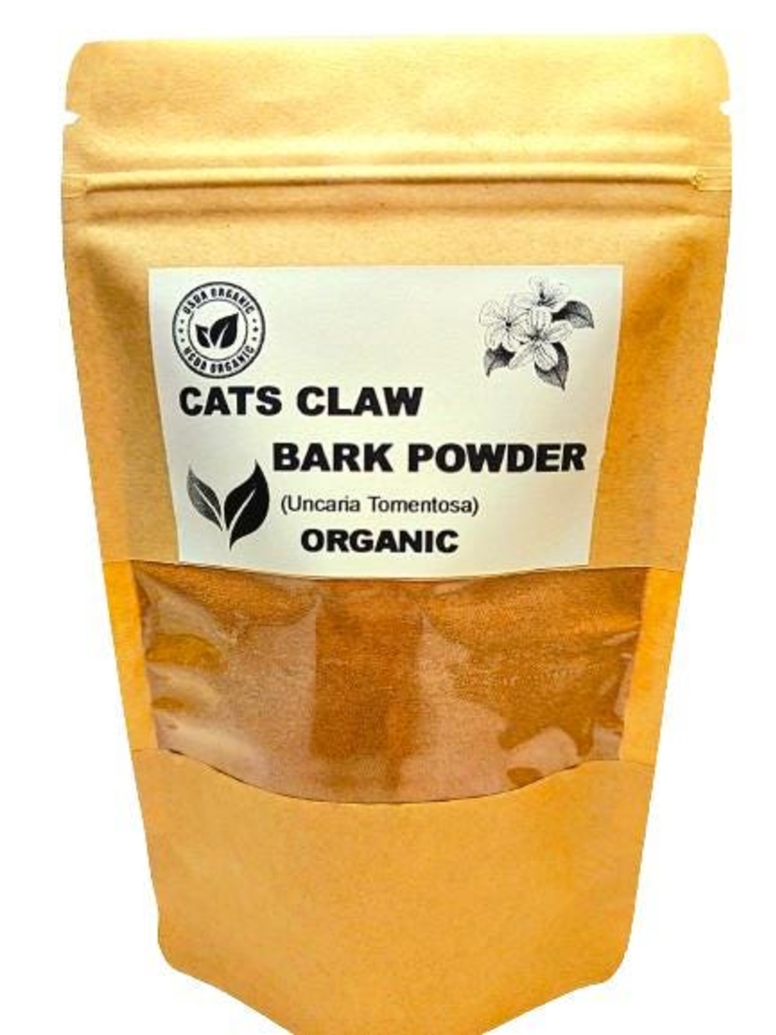 Organic CAT'S CLAW BARK Powder | Uncaria Tomentosa | Cats Claw Powder | Cats Claw Tea | Herbal Medicine | Dried Bulk Herbs