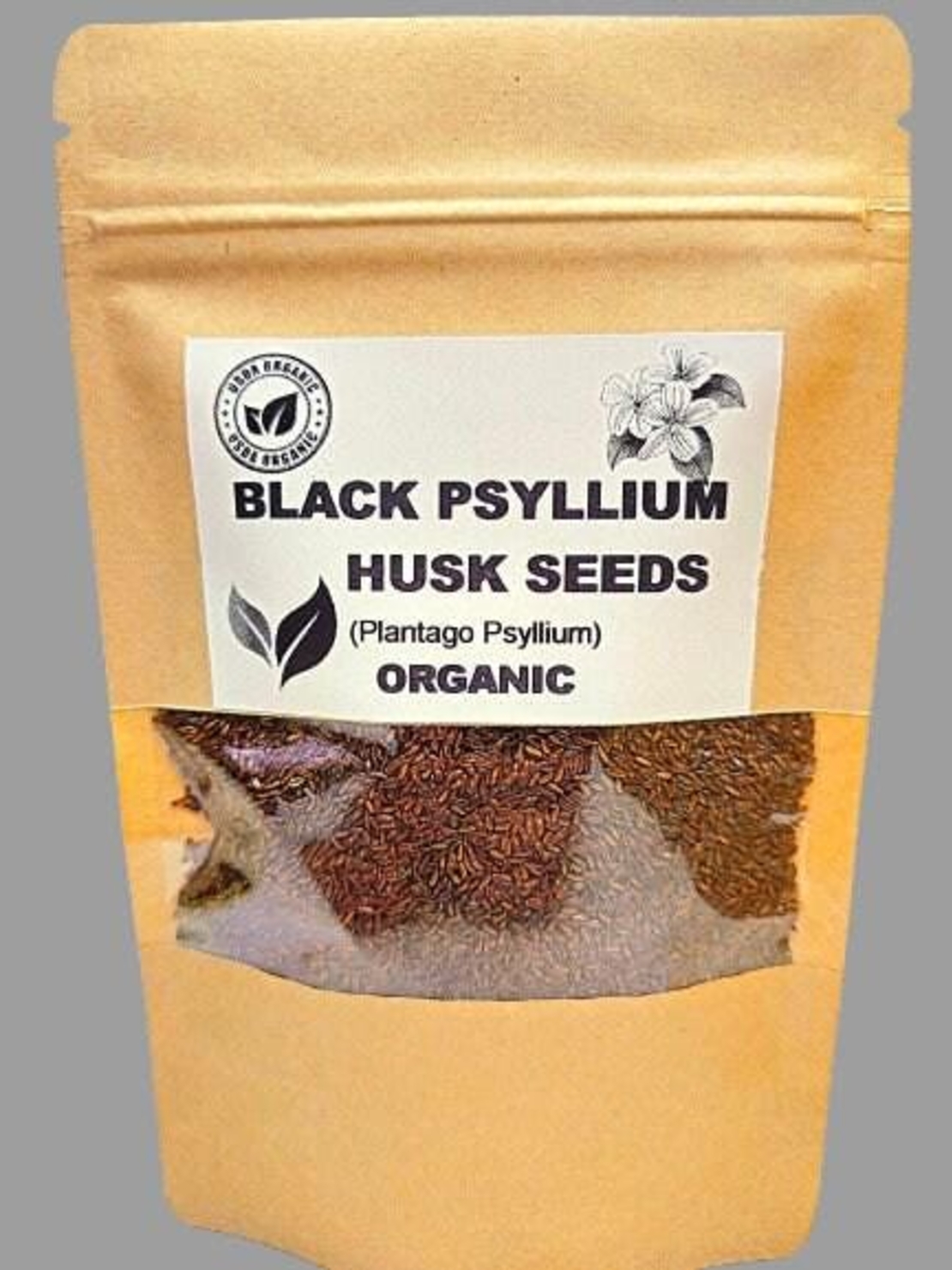 Organic BLACK PSYLLIUM HUSK seeds | plantago psyllium | black psyllium husk whole seeds | dried seeds | organic herbs | herba