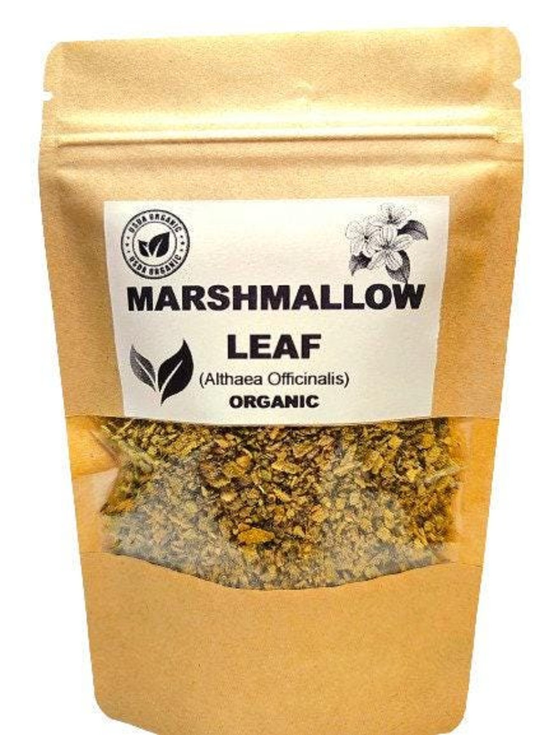 Organic MARSHMALLOW LEAF | althaea officinalis | marshmallow leaf tea | herbal tea | dried leaf | organic herbs | dried herbs | herba | tea