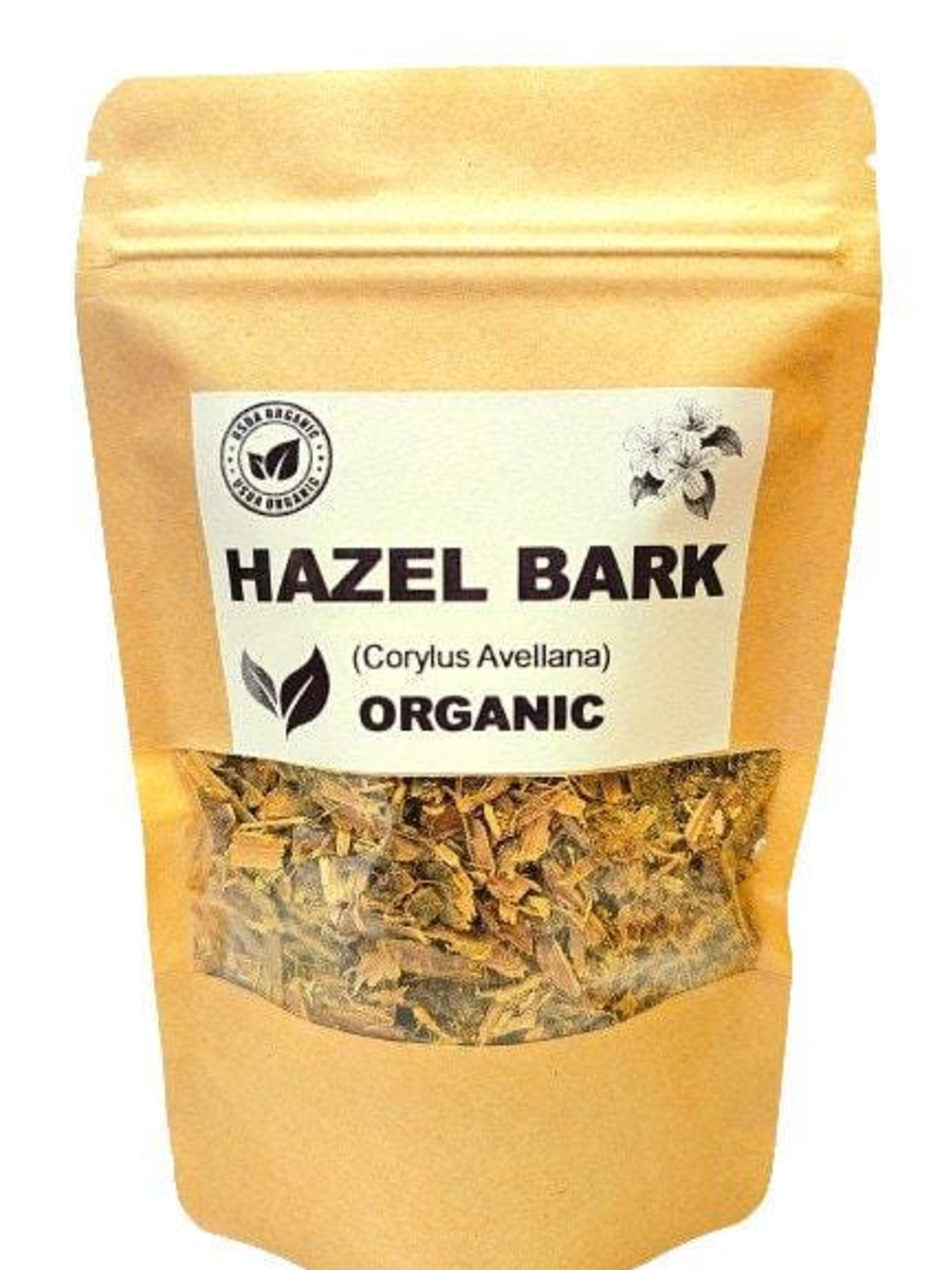 Organic HAZEL BARK | corylus avellana | hazel bark tea | herbal tea | herba | tea | dried bark tea | organic herbs | dried herbs |